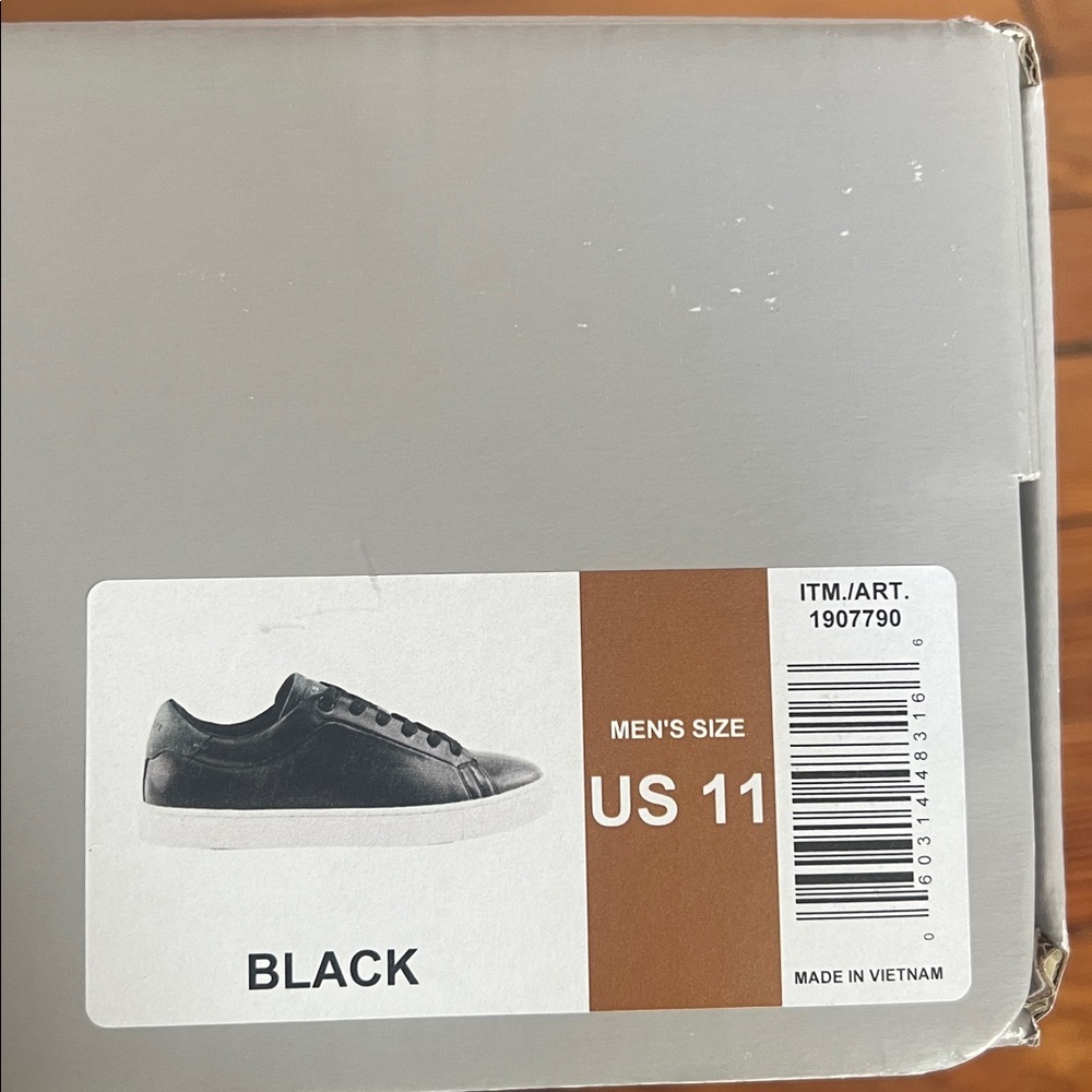 Ted Baker London Sleek Men's Robberto Black Leather Sneakers - NIB - Size 11 - Picture 13 of 13